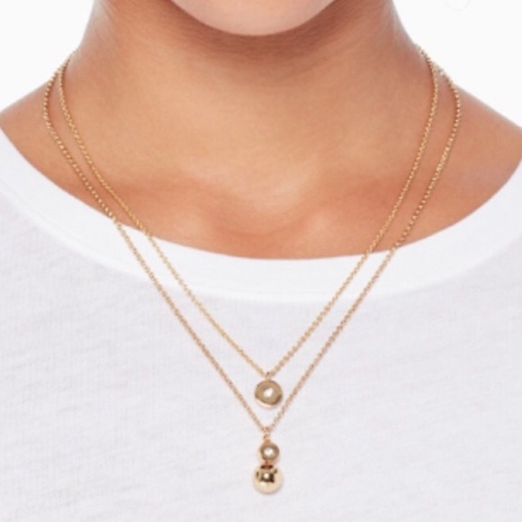 NWT KATE SPADE Light Pink Pearly Delight Duo Necklace - Picture 2 of 2